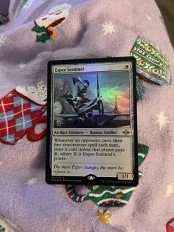 Esper Sentinel Prerelease card Foil - Modern Horizons 2 - NM/Pack Fresh - Image 2