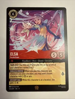 Elsa Ice Artisan 123/204 Legendary 2026 Disney Lorcana Winterspell Card NM - Image 1
