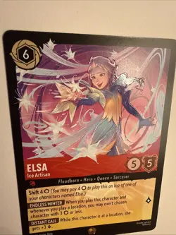 Elsa Ice Artisan 123/204 Legendary 2026 Disney Lorcana Winterspell Card NM - Image 4