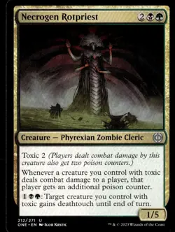 2023 Phyrexia: All Will Be One Necrogen Rotpriest Expansion/Uncommon #212 - Image 1
