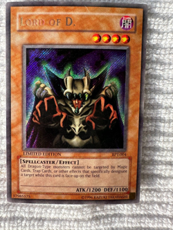 YUGIOH LORD OF D. BPT-004 HOLO LIMITED EDITION NEVER PLAYED 2002 NM ACTUAL PICS - Image 3