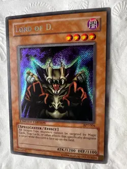 YUGIOH LORD OF D. BPT-004 HOLO LIMITED EDITION NEVER PLAYED 2002 NM ACTUAL PICS - Image 5
