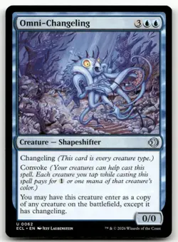 Omni-Changeling #62 (NM) Lorwyn Eclipsed ECL Magic MTG - Image 1