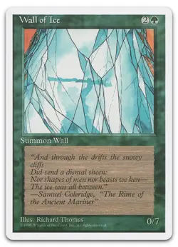 Wall of Ice (NM) Fourth Edition 4ED Magic MTG - Image 1