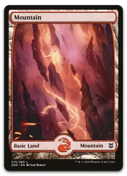Mountain (275) - Full Art #275 (NM) Zendikar Rising ZNR Magic MTG - Image 1