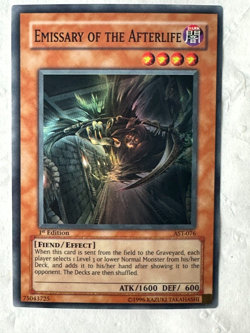 YUGIOH EMISSARY OF THE AFTERLIFE AST-076 1st EDITION HOLO NEVER PLAYED NM ACTUAL - Image 1
