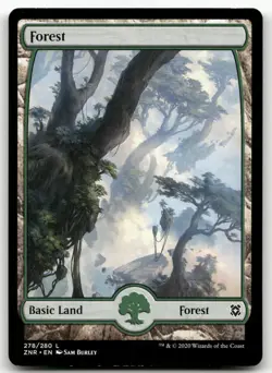 Forest (278) - Full Art #278 (NM) Zendikar Rising ZNR Magic MTG - Image 1