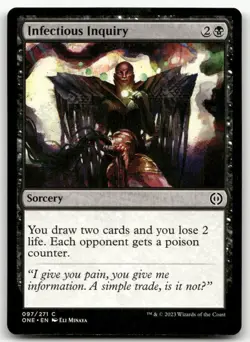 Infectious Inquiry #97 (NM) Phyrexia All Will Be One ONE Magic MTG - Image 1