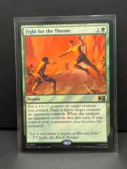 Fight for the Throne (Surge Foil) 65 Commander: Marvel Super Heroes MtG NM - Image 1