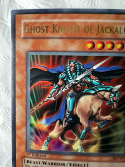 YUGIOH GHOST KNIGHT OF JACKAL AST-071 1ST EDITION NEVER PLAYED NM ACTUAL PICS - Image 2