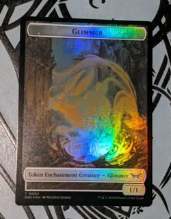 MTG *FOIL* Duskmourn Token HORROR ** GLIMMER NM - Image 2