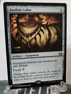 Basilisk Collar (MM3 216) The List Reprints Regular Colorless Artifact Equipment - Image 1