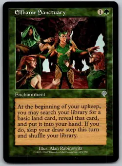 Elfhame Sanctuary 185 Uncommon Invasion Magic: The Gathering Lightly Played - Image 1