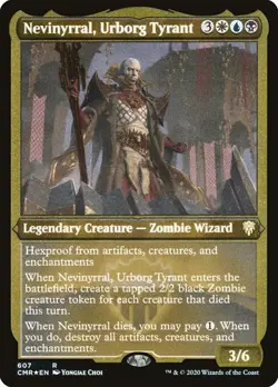 Nevinyrral, Urborg Tyrant - Foil Etched CMR NM MTG - Image 1