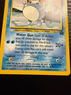 Pokemon Vintage Black Star Promo Marill 29/53 Wotc Promo 2000 29/53 LP - Image 5