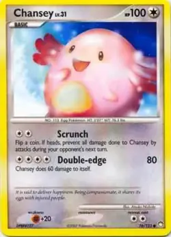 Chansey 76/123 D&P Mysteries Treasures Common MINT! Pokemon - Image 1
