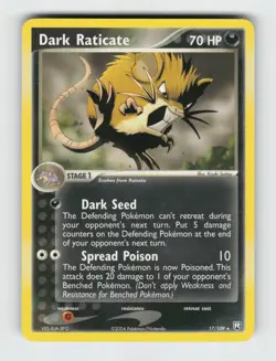 Dark Raticate 17/109 - Pokemon - Team Rocket Returns - Rare - NM - Image 1