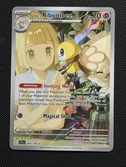 Lillie's Ribombee 164/159 Illustration Rare Journey Together Pokemon Holo MINT - Image 1
