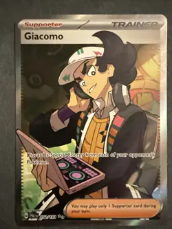 Pokemon TCG Sv02: Paldea Evolved Trainer Giacomo 252/193 - Image 1