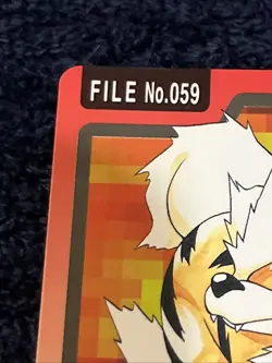 Pokemon Card Arcanine No. 059 Japanese Cardass Pocket Monsters 1997 Vintage - Image 2