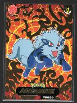 crystal card collection pokemon ARCANINE #0059 - Image 1