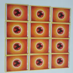 12x Pokemon Red Fire Energy Cards - TCG 2017 Sun & Moon - Image 3