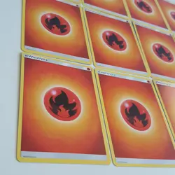 12x Pokemon Red Fire Energy Cards - TCG 2017 Sun & Moon - Image 4