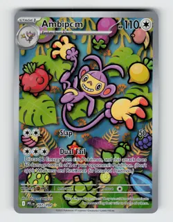 Ambipom 107/094 Holo Illustration Rare Phantasmal Flames Pokemon 2025 Near Mint - Image 1