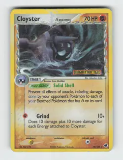Cloyster 14/101 Reverse Holo Rare Dragon Frontiers Pokemon 2006 Heavily Played - Image 1