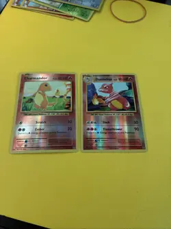 Pokemon TCG Charmander And Charmleon 10/108 Reverse Holo XY Evolutions Card NM - Image 1