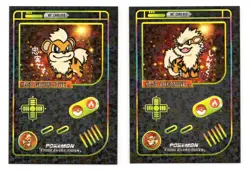 Game Boy Color Pokemon HOLO CARDS GROWLITHE & ARCANINE - Image 1