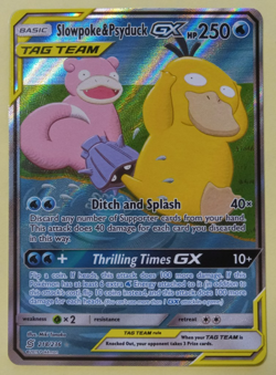 Slowpoke & Psyduck GX 218/236 SM-Unified Minds Full Art Holo Ultra Rare 250 MP - Image 2