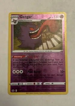 Pokemon TCG Gengar 057/198 Reverse Holo Rare Chilling Reign VMP - Image 1