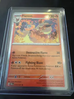 Pokemon Flareon 013/131 Holo Rare Prismatic Evolutions NM - Image 3