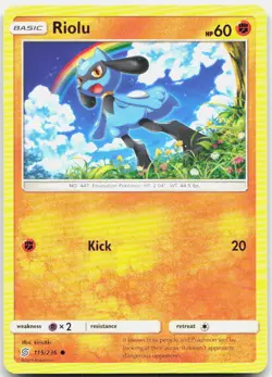 Riolu 115/236 Common Unified Minds Pokemon Near Mint - Image 1