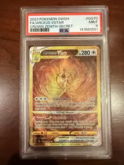 Pokemon 2023 Crown Zenith Galarian Gallery Arceus VSTAR GG70 PSA 9 Full Art - Image 1