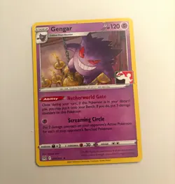 Pokemon TCG Gengar prize pack stamp - Image 1