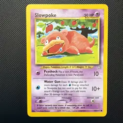 LP Unlimited Slowpoke 73/111 Neo Genesis Pokemon 2000 Tomokazu Komiya - Image 1