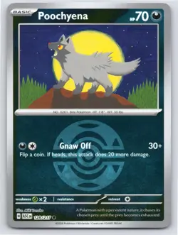 POOCHYENA (DUSK BALL) ASCENDED HEROES 128/217 REVERSE HOLO NM A2431 FREE S&H - Image 1