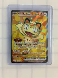 2026 POKEMON MEOWTH EX FULL ART# 107/088 MEGA EVOLUTION PERFECT ORDER - Image 1