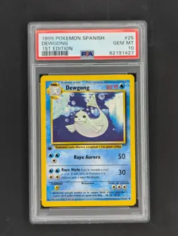 1999 POKEMON SPANISH DEWGONG 1ST EDITION PSA 10 - Image 1