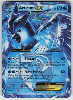 Articuno EX 25/135 Holo EX Rare Plasma Storm Pokemon Lightly Played - Image 1