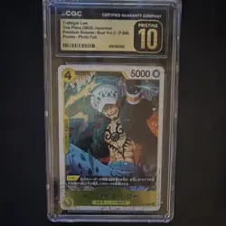 Bandai One Piece CCG Trafalgar Law P-088 Promo Foil CGC Pristine 10 JP 2023 - Image 1