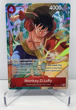 Monkey.D.Luffy [Alternate Art] OP12-015 One Piece Legacy of the Master - Image 1