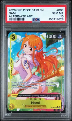 PSA 10 Nami Alt Art ST29 Egghead Starter Deck ST29-008 One Piece English - Image 1