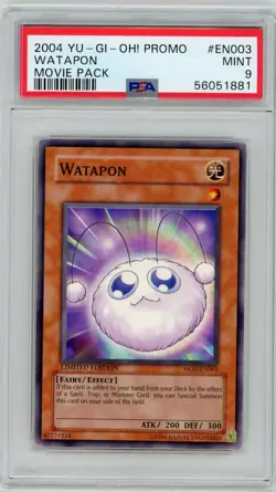 2004 Yu-Gi-Oh! Promo Movie Pack - #EN003 Watapon - PSA 9 Graded Trading Card - Image 1