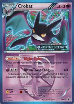 Crobat - (Team Plasma) (Prerelease) Holo Promo Black and White Promos BW51 LP - Image 1