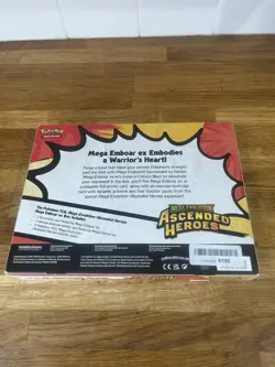 Pokemon TCG Mega Evolution Ascended Heroes ex Box Emboar - Sealed - Image 3
