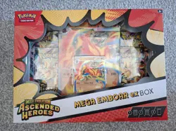 Pokemon TCG: Mega Evolution Ascended Heroes Mega Emboar Ex Box Sealed - Image 1