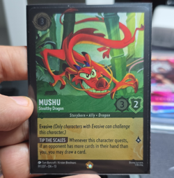 Disney Lorcana Mushu - Stealthy Dragon Evasive Foil EN 97/207 - Image 1